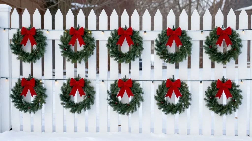 Christmas Fence Decorations