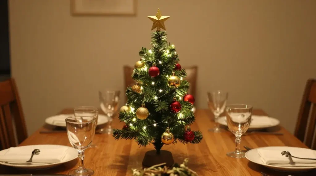 Christmas Tree Centerpiece in Miniature