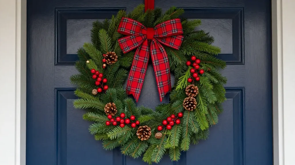 Classic Christmas Wreath for the Front Door