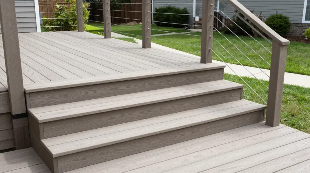 Composite Deck Stairs for Low Maintenance