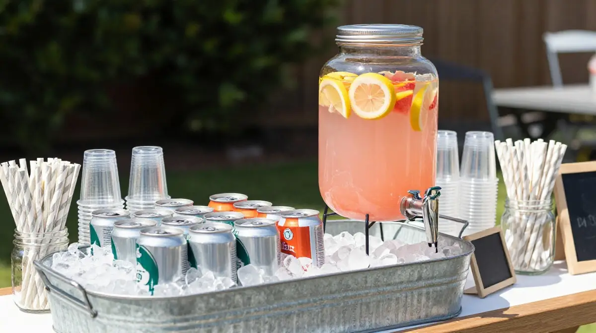 Cooler or Drinks Station