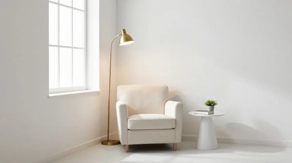 Cozy Minimalist Space With a Reading Corner