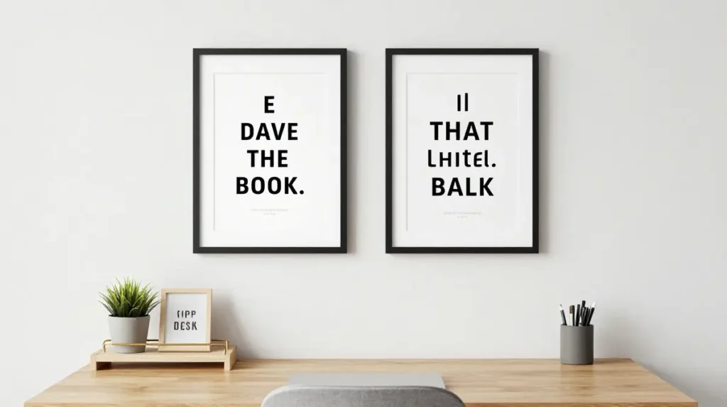 Decorate a Home Office Wall With Purposeful Inspiration