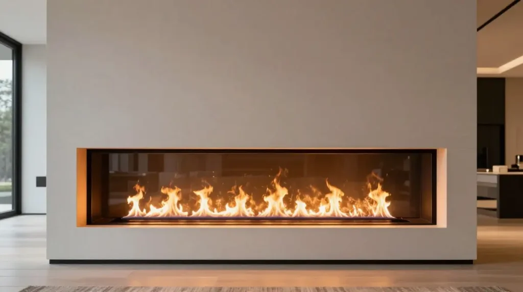 Double-Sided Fireplace for Open Spaces