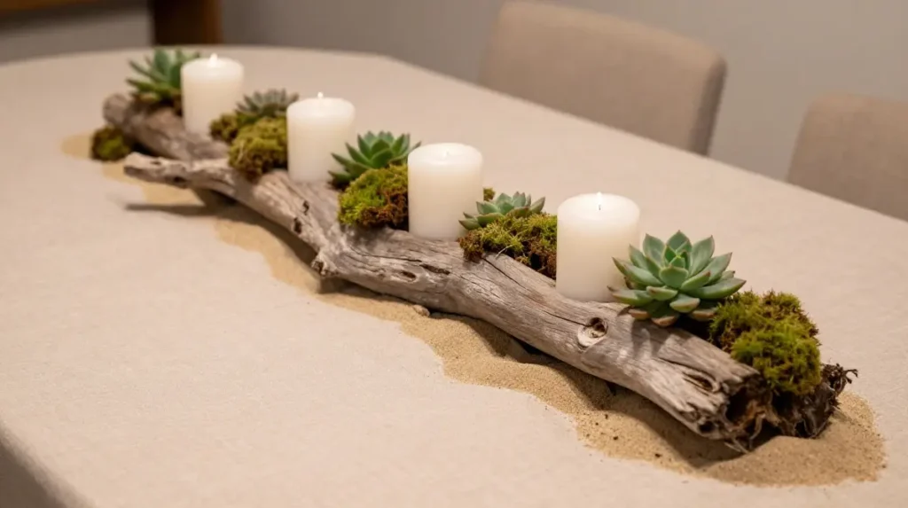 Driftwood Centerpiece for a Coastal or Rustic Feel