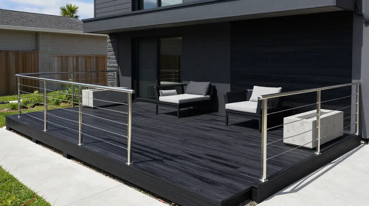 Ebony Black Deck Stain