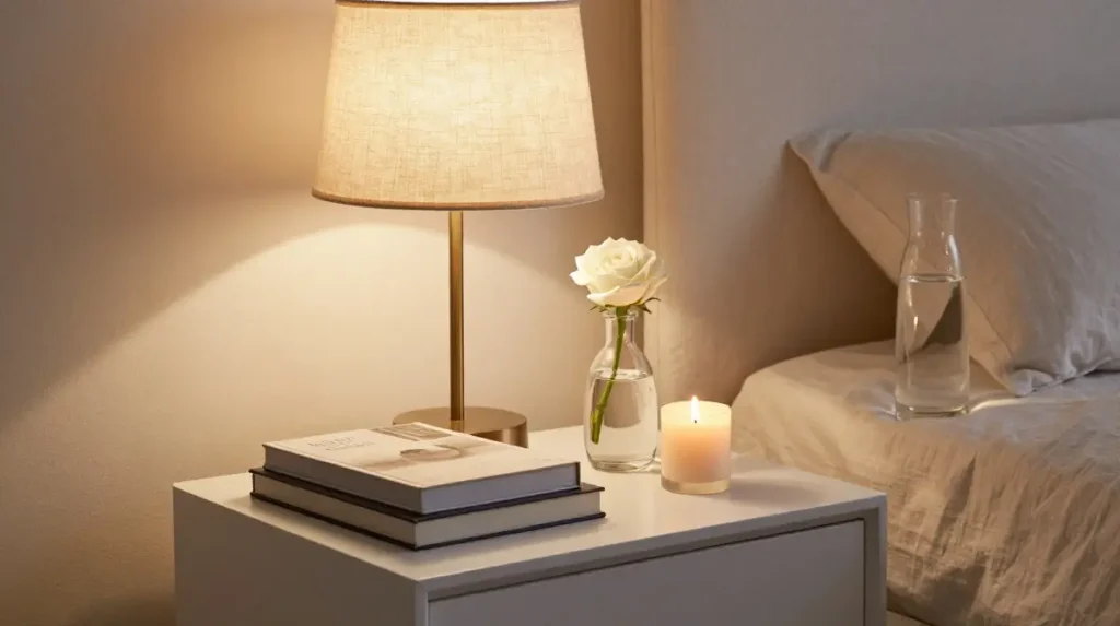 Elegant Bedside Table Styling