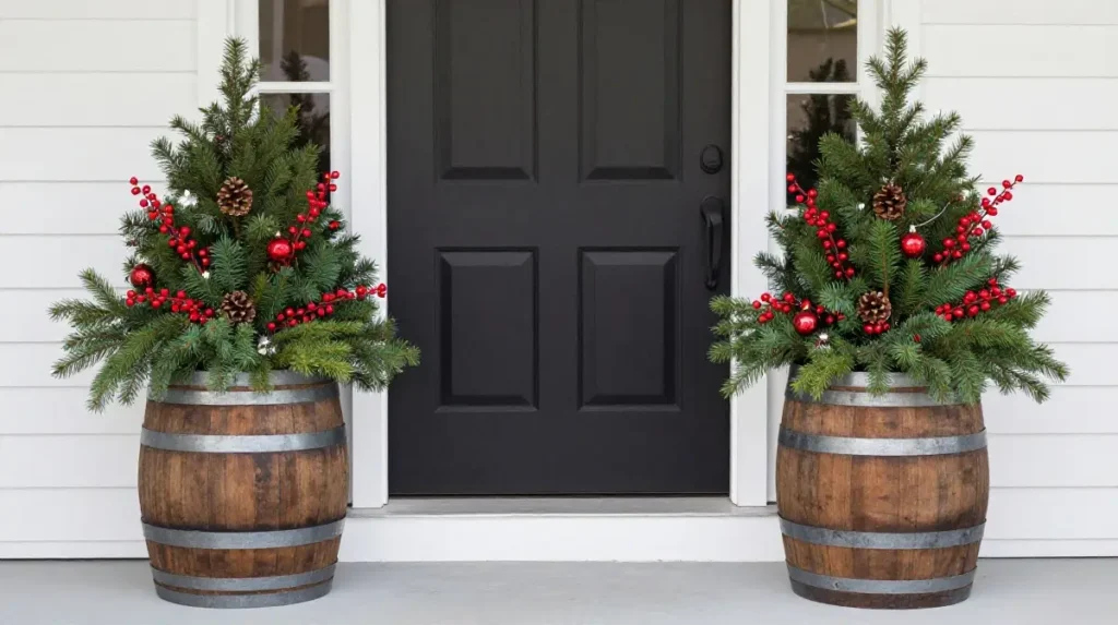 Festive Holiday Planter Ideas for the Porch
