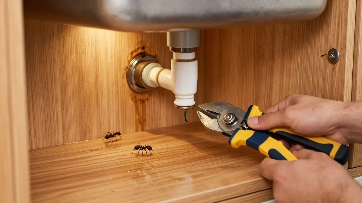 Fix Moisture Problems to Eliminate Carpenter Ants