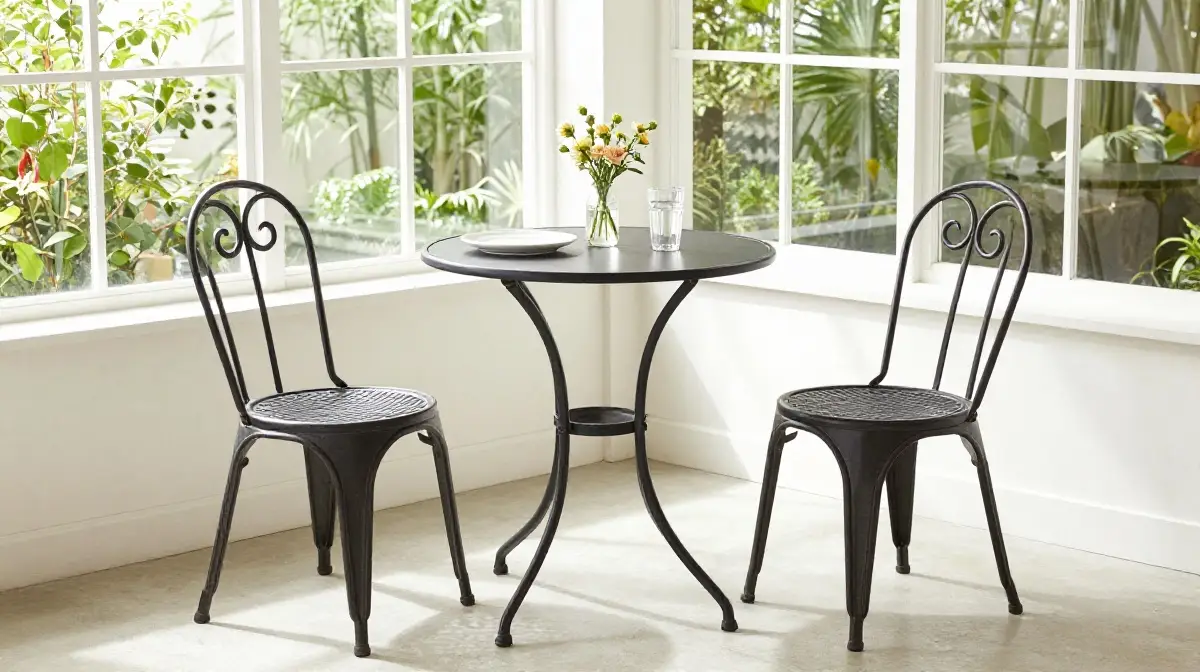 Folding Bistro Sets for Casual Sunroom Dining