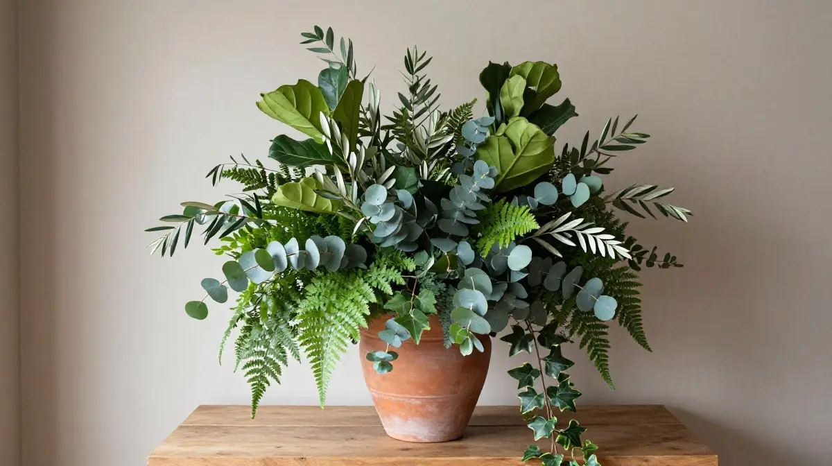 Foliage Forward Arrangements Using Greenery as the Star