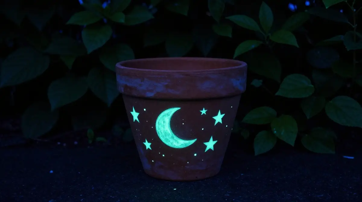 Glow in the Dark Pots for Magical Nighttime Gardens