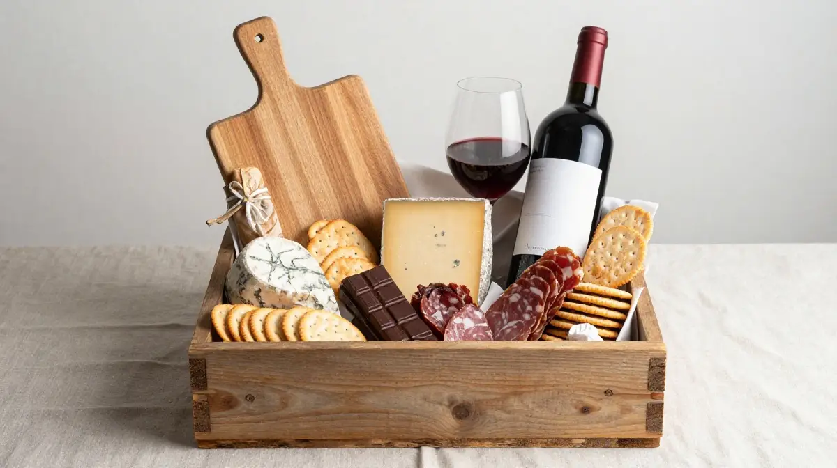 Gourmet Food and Wine Gift Basket