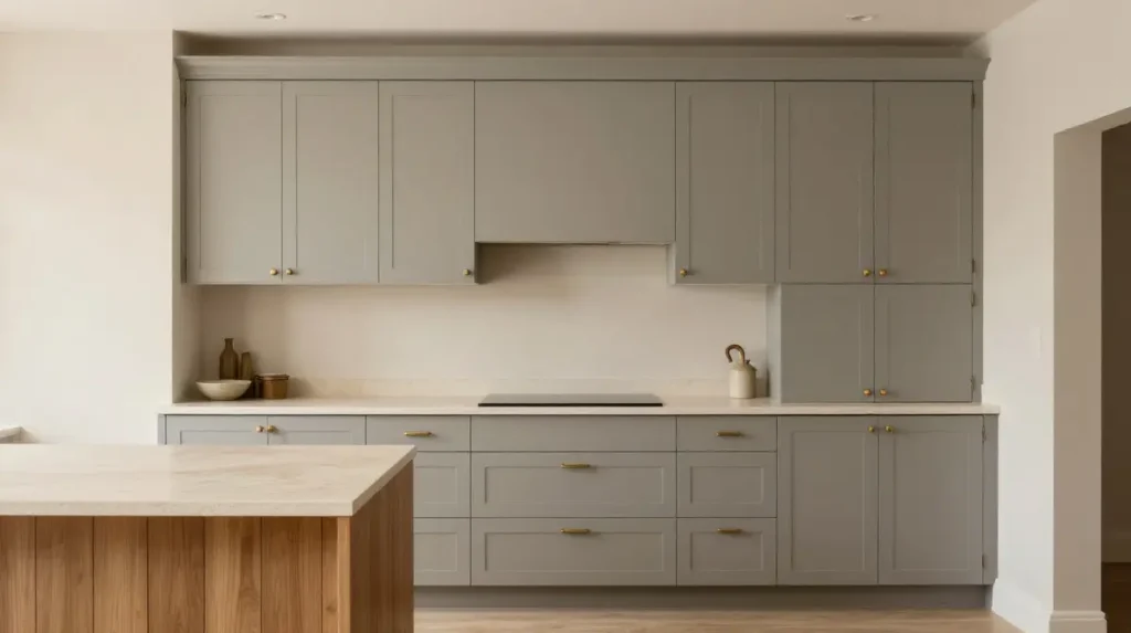 Greige Cabinets for a Modern Look