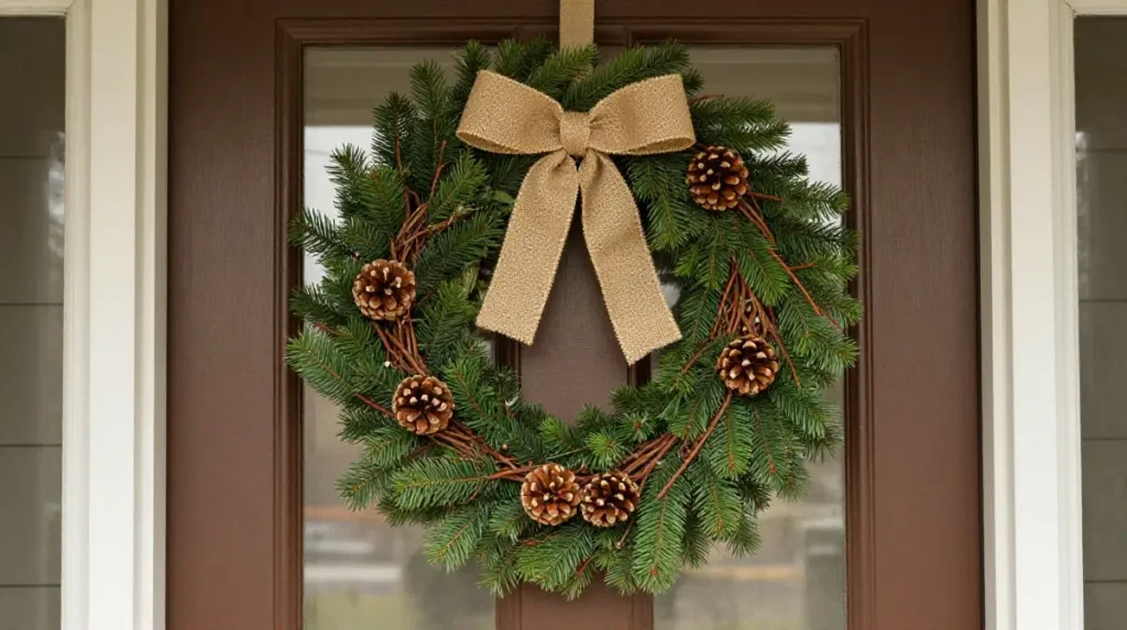 Handmade Holiday Wreath as a Personal Touch