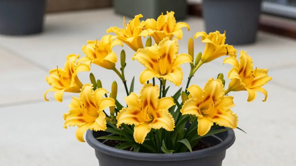 Hemerocallis Stella de Oro for a Compact Show