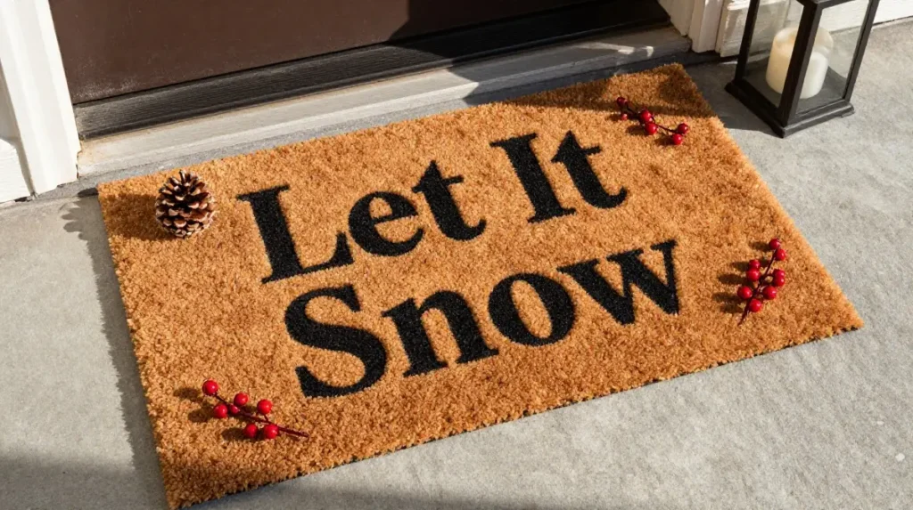 Holiday Door Mat That Greets Every Guest