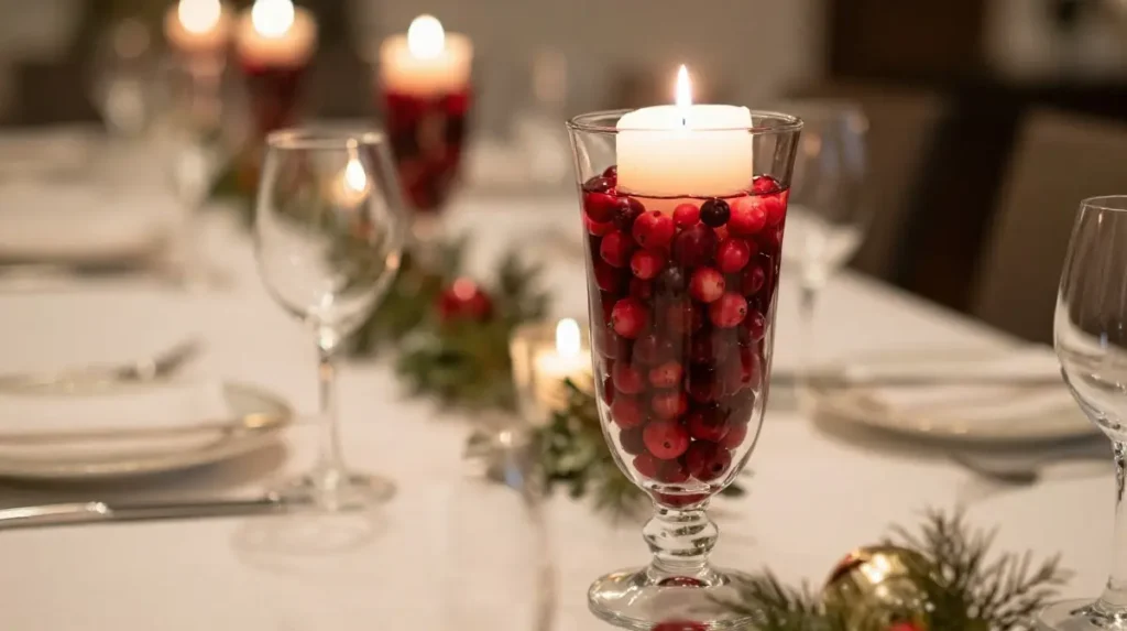 Hurricane Glass Centerpiece