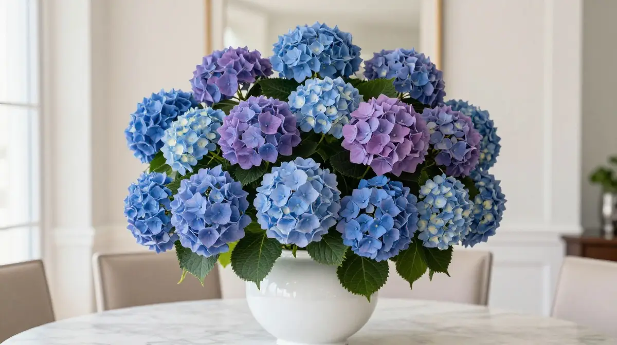 Hydrangea Arrangements for a Full and Lush Display