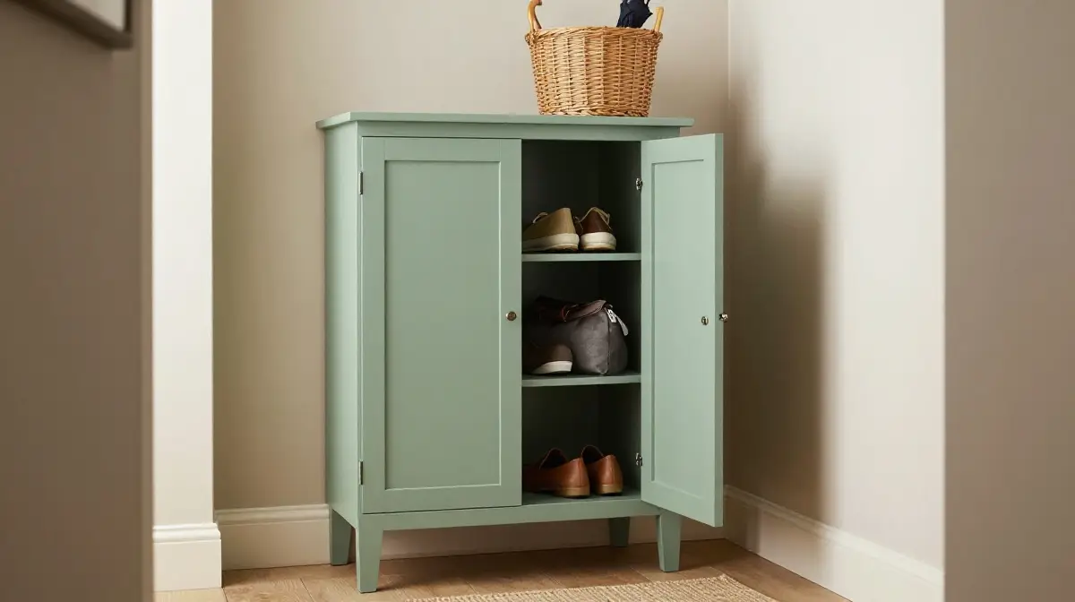 IVAR Cabinet Customized for Entryway Use