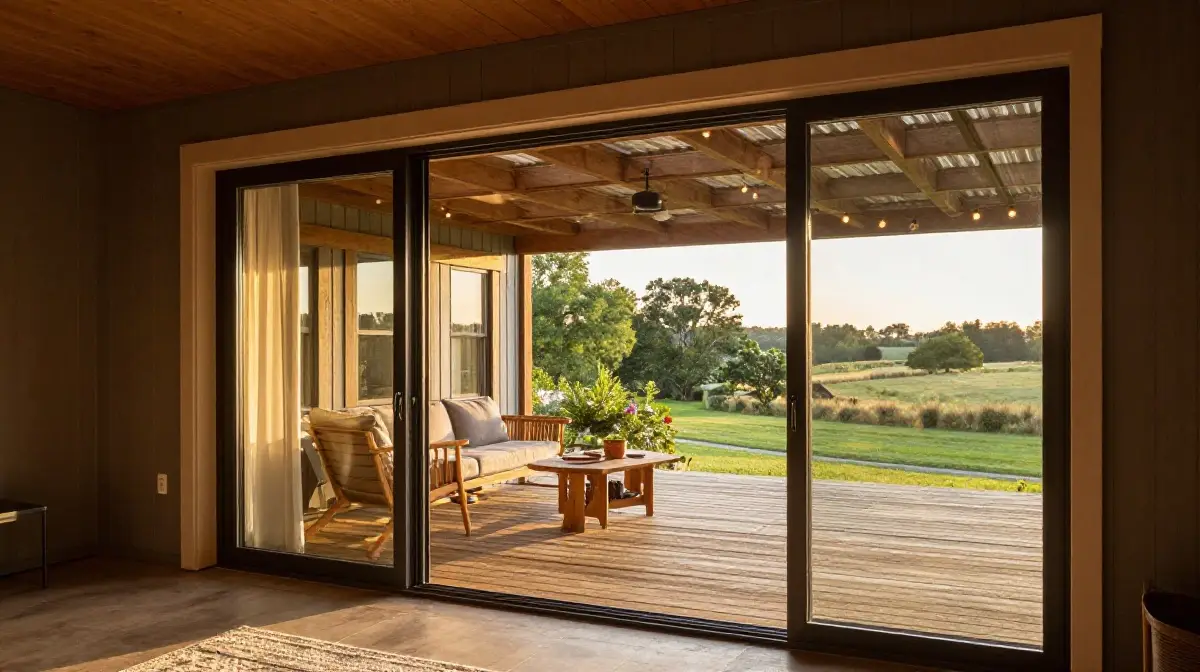 Indoor-Outdoor Living With Sliding Glass Doors and Patios