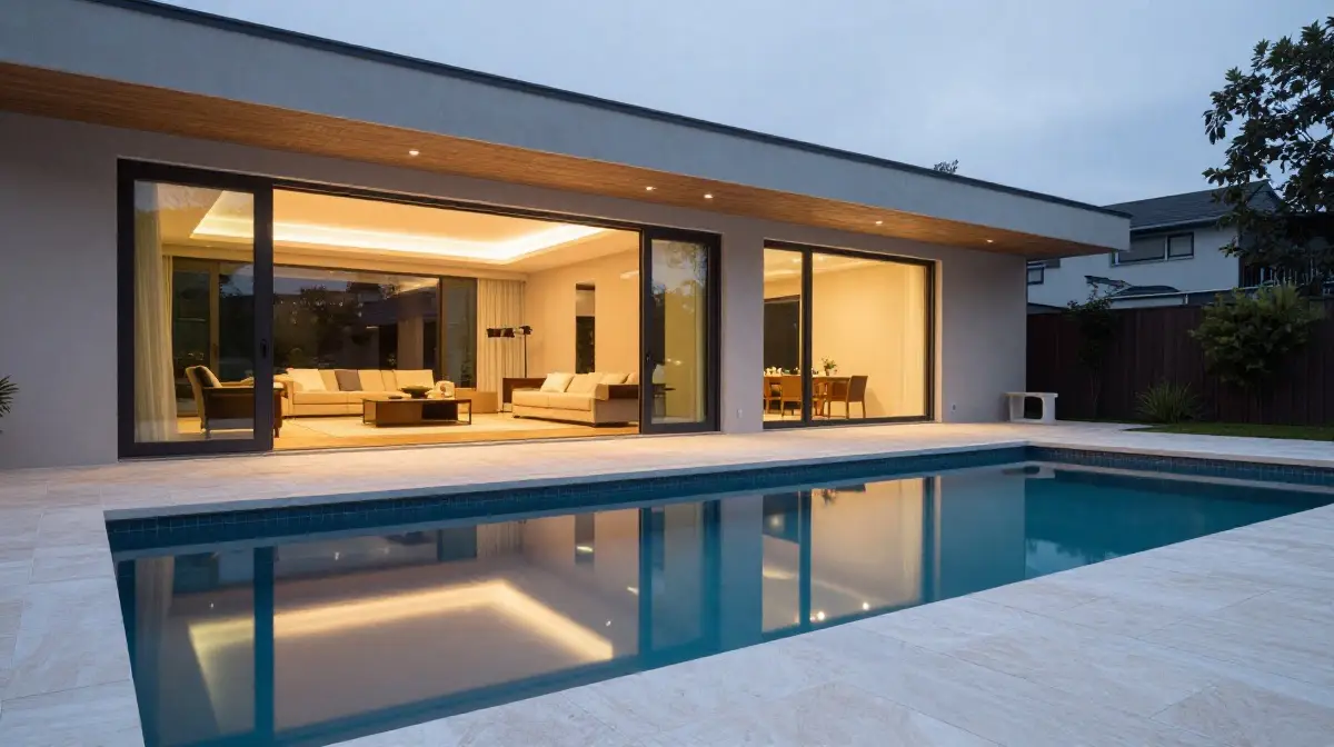 Indoor-Outdoor Pool Design Integration