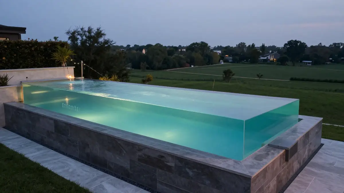 Infinity Edge Pools for Small Spaces