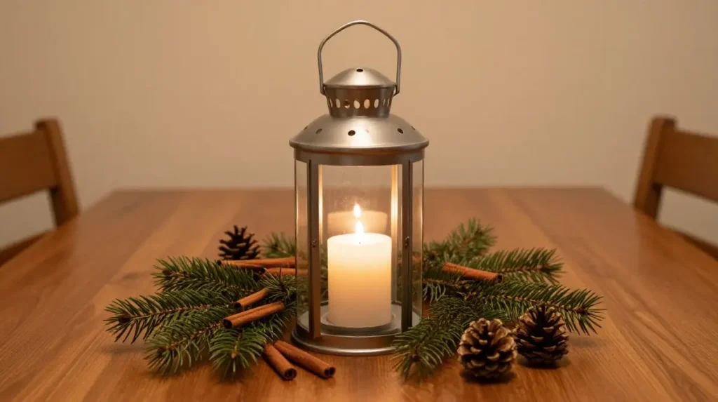 Lantern with Candle Inside
