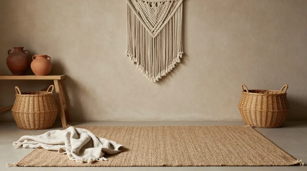 Layer Natural Textures Throughout the Room