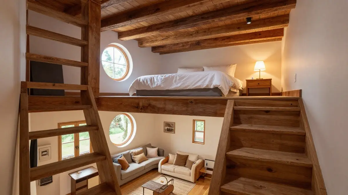 Loft Space for Extra Sleeping or Storage Without Expanding the Footprint