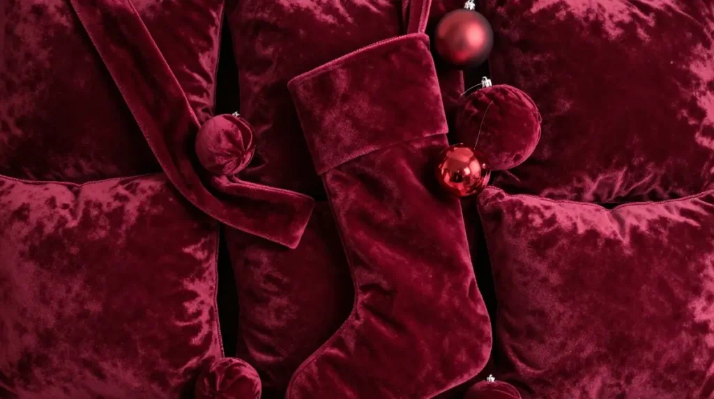 Luxurious Christmas Decoration Ideas Using Velvet Textures