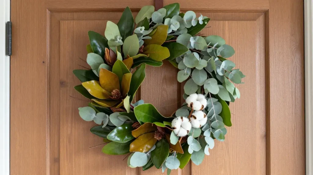 Magnolia and Eucalyptus Wreath Decor
