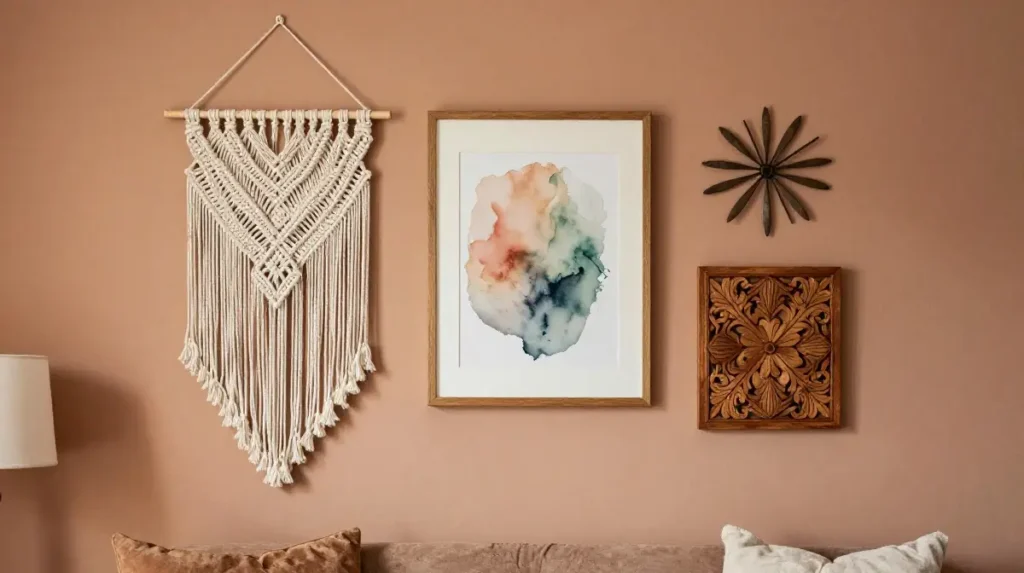 Mix Textures and Mediums to Add Depth to Your Wall Display