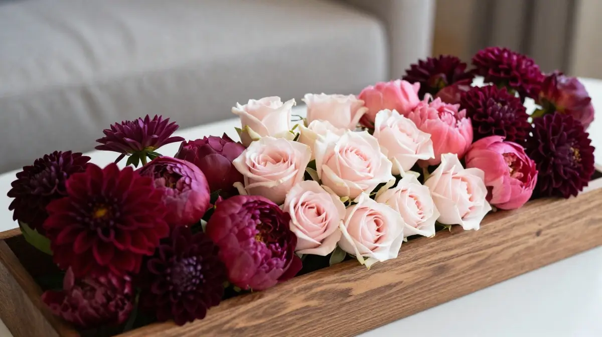 Ombre Flower Arrangements for a Gradient Color Effect