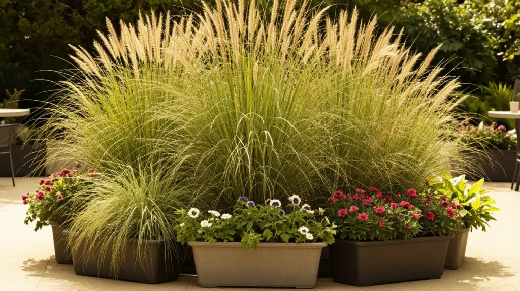 Ornamental Grasses as a Structural Backdrop