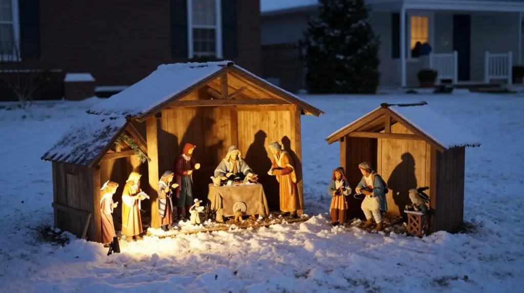 Outdoor Christmas Nativity Scene