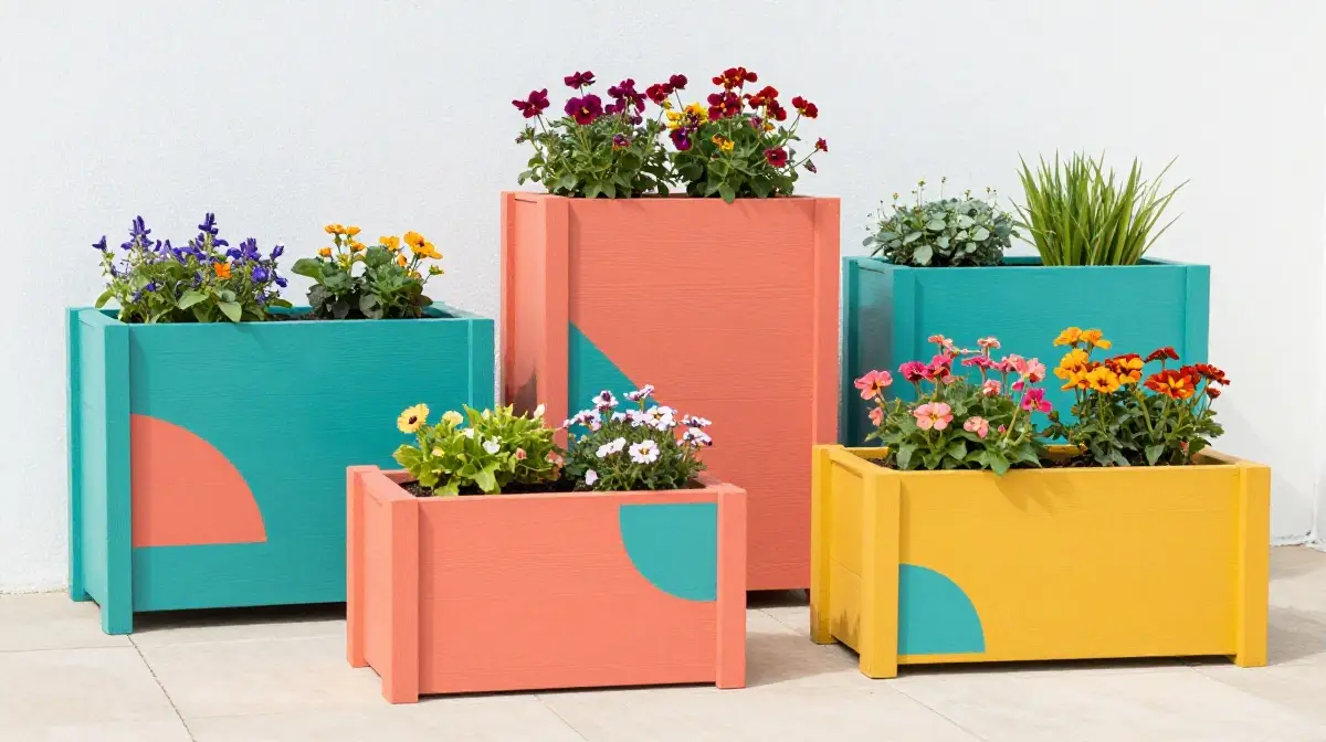 Painted and Decorated Planter Boxes for Personality