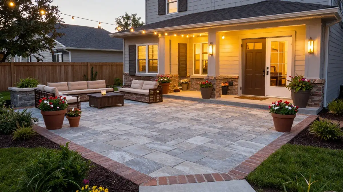 Paver Patios and Hardscaped Entertaining Spaces