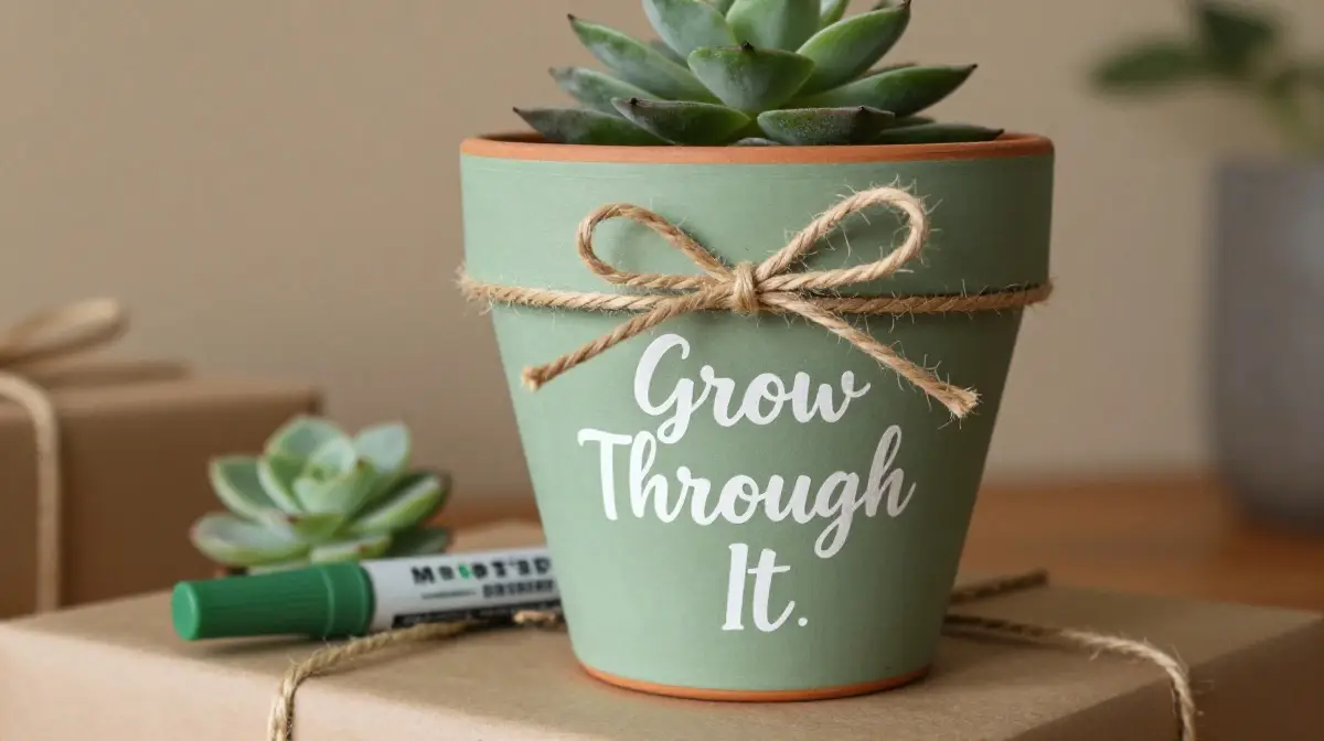 Personalized Quote and Typography Pots as Thoughtful Gifts