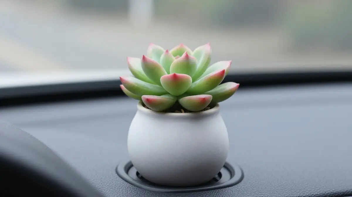Place a Mini Plant or Faux Succulent