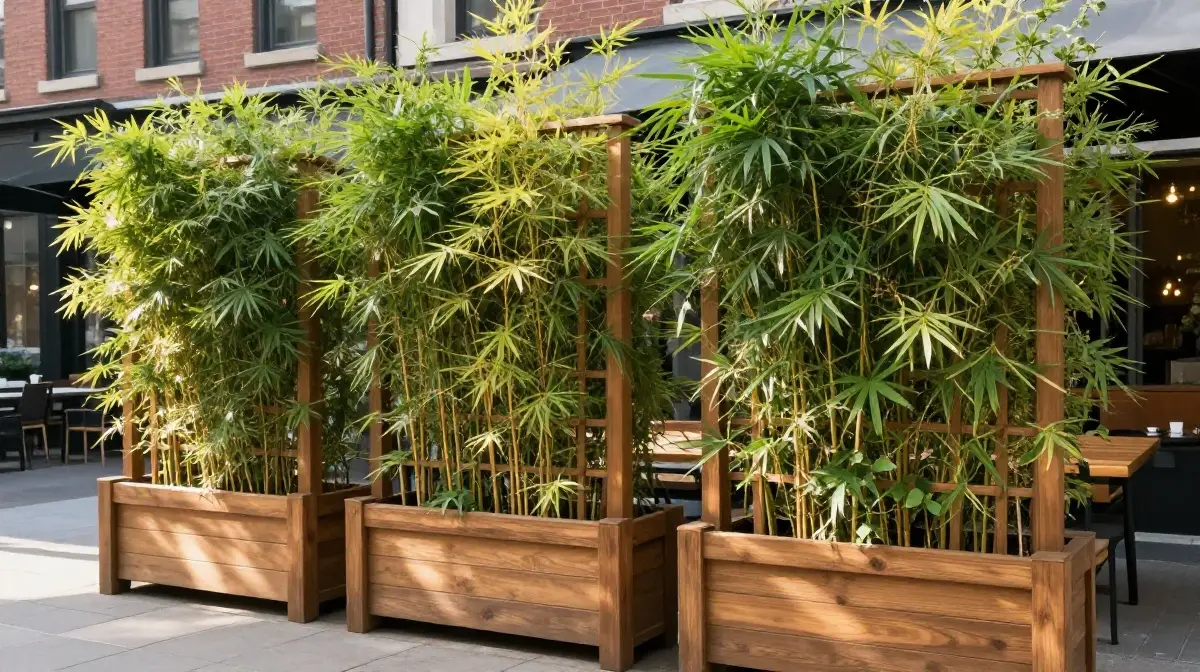 Planter Boxes as Natural Privacy Screens