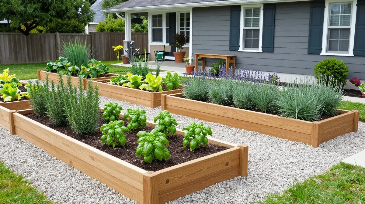 Raised Vegetable and Herb Gardens