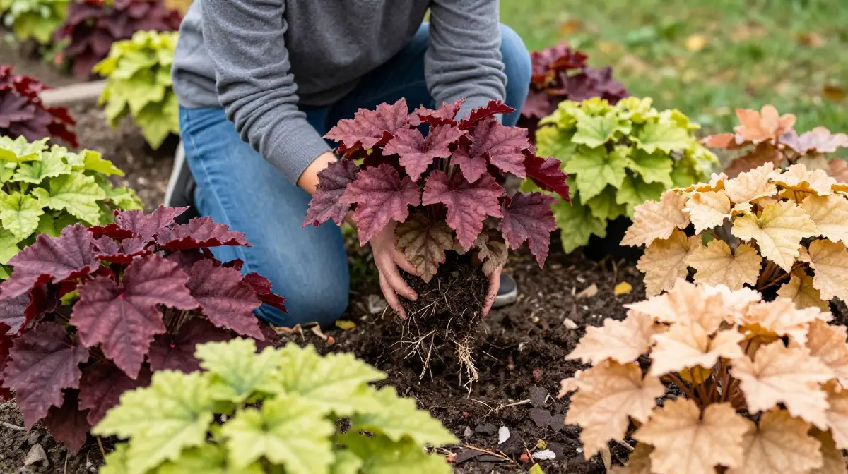 Refresh Your Front Yard Seasonally by Swapping Heuchera Varieties