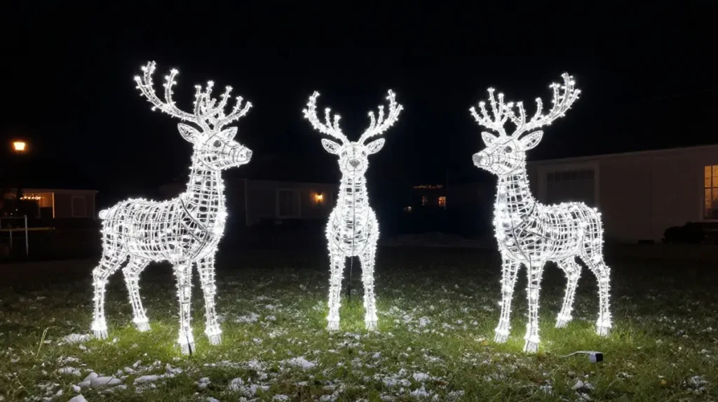 Reindeer Yard Decorations as a Focal Point