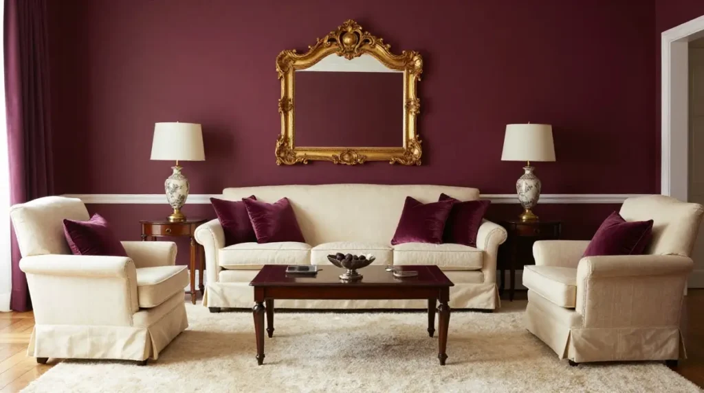 Rich Plum and Cream