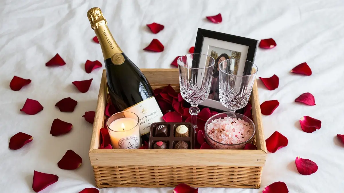 Romantic Anniversary Gift Basket