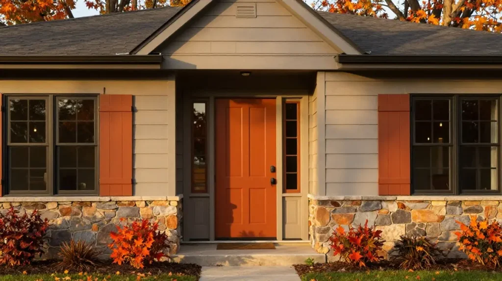 Rust and Burnt Orange Accents