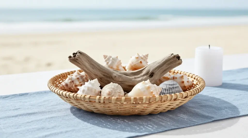 Seashell Table Centerpiece for Coastal Dining
