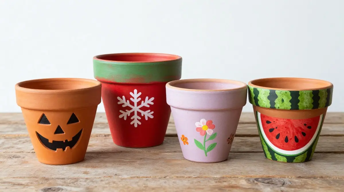 Seasonal and Holiday Themed Pots for Festive Decor