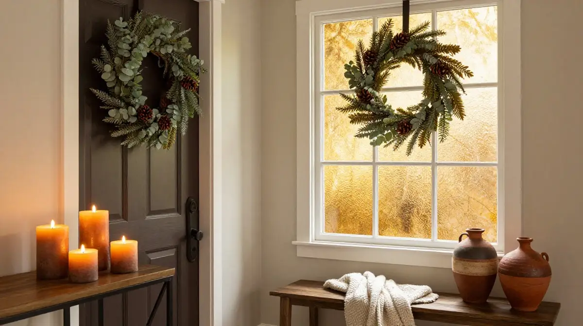 Seasonal and Rotating Entryway Decor